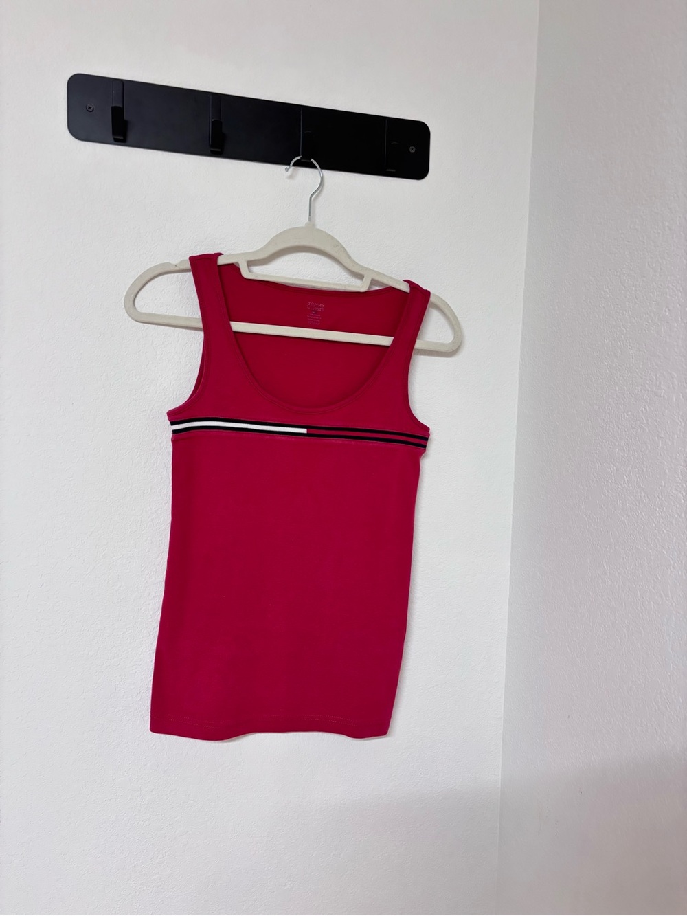 Tommy Hilfiger Red Tank with Signature Stripe
